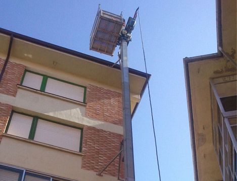 montacargas obra valladolid