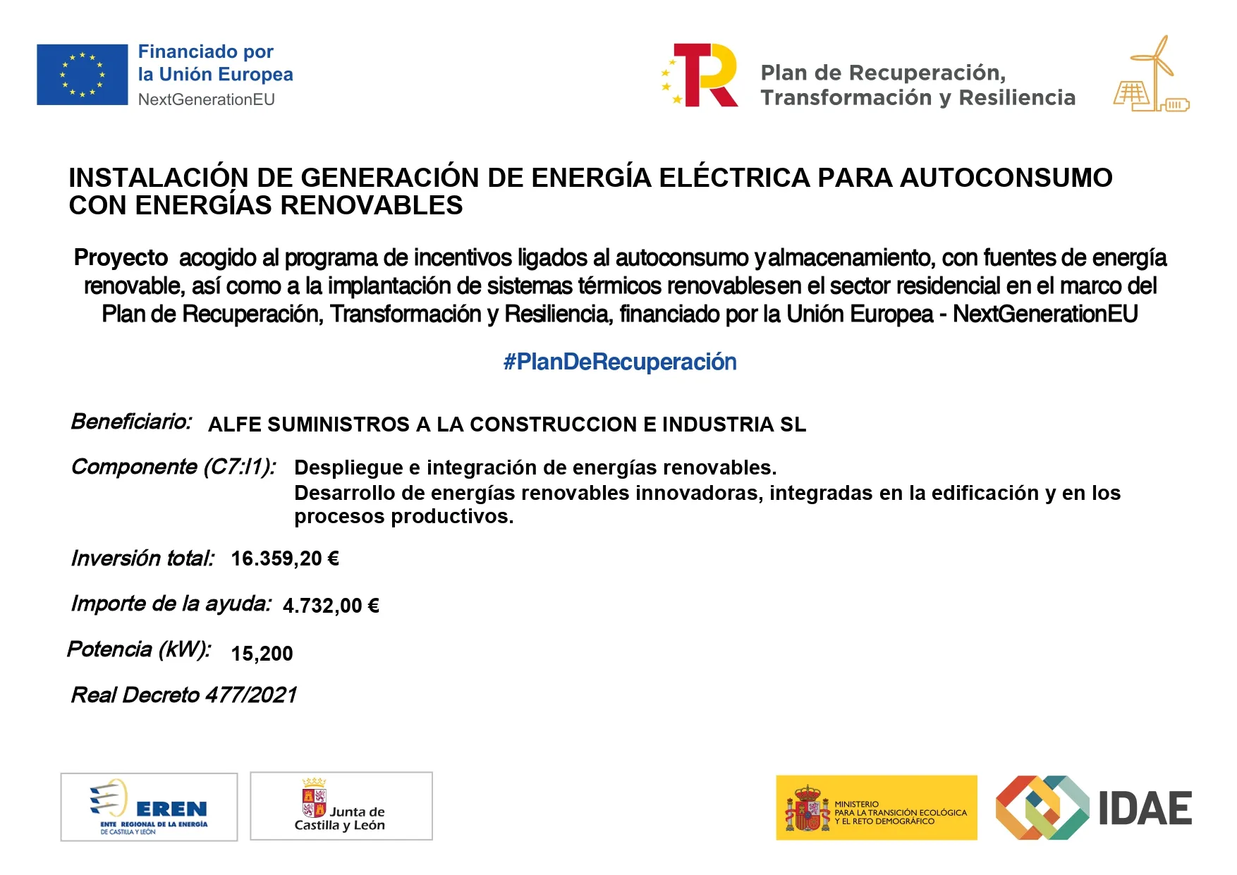 cartel subvencion placas solares